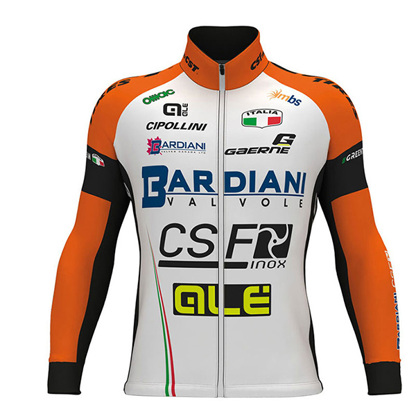 2017 Maglia Bardiani CSF ML bianco e verde - Clicca l'immagine per chiudere